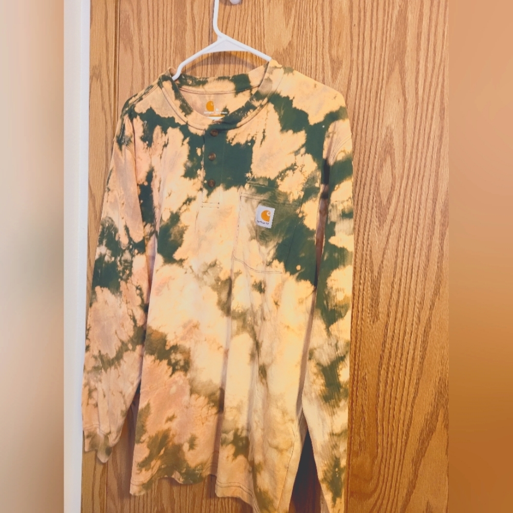Carhartt custom tie-dye long sleeve t-shirt